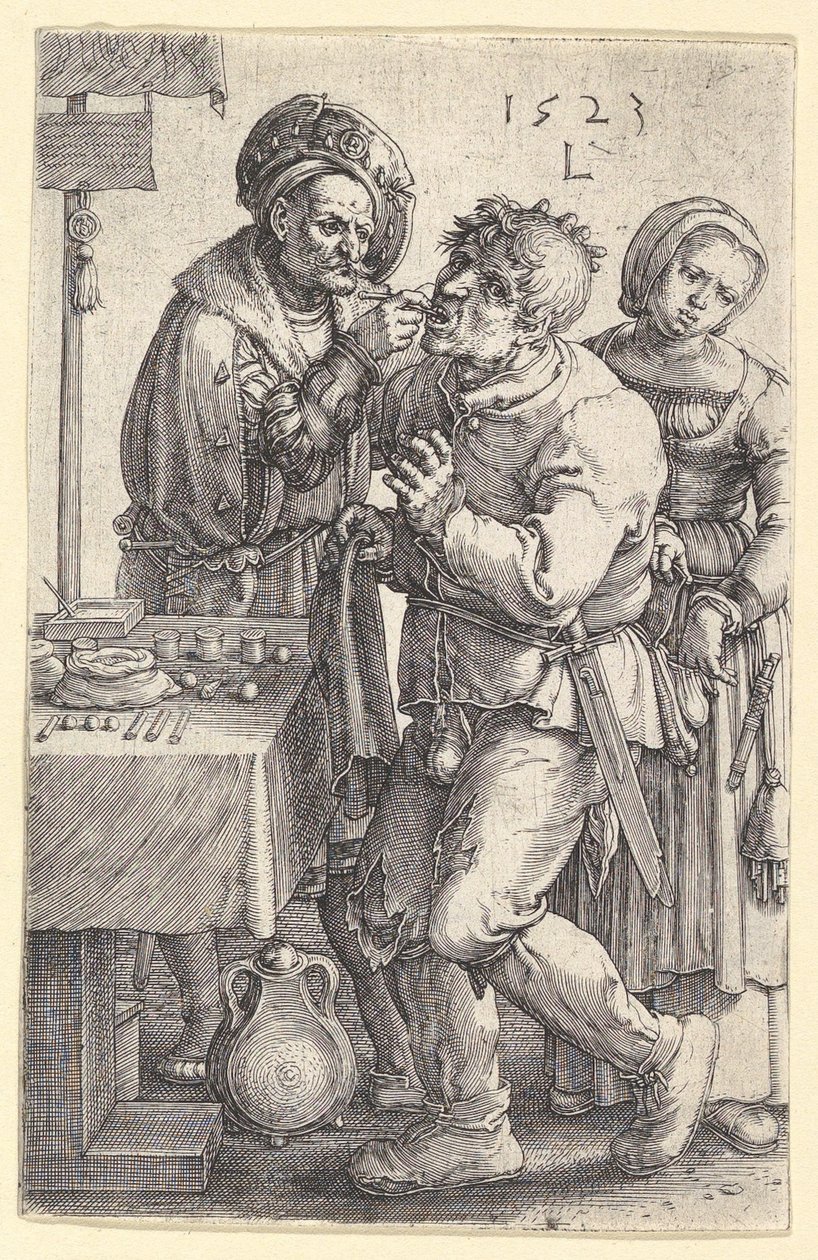 Zubař, 1523. od Lucas van Leyden