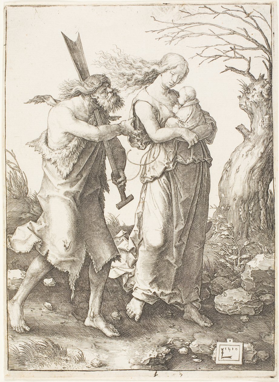 Vyhnání z ráje od Lucas van Leyden