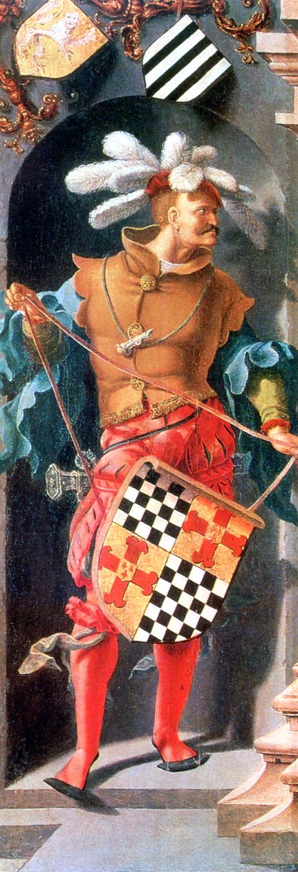 Uzdravení slepého muže z Jericha, Detail, 1531 od Lucas van Leyden