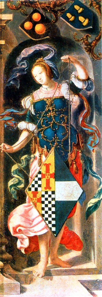 Uzdravení slepého muže z Jericha, Detail, 1531 od Lucas van Leyden