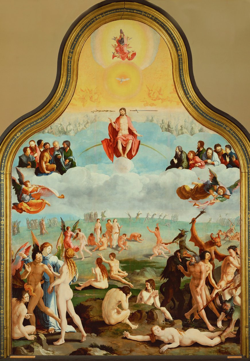 Spravedliví čekají na svůj předpoklad (olej na dřevě) od Lucas van Leyden