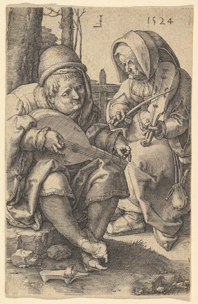 Hudebníci, 1524. od Lucas van Leyden
