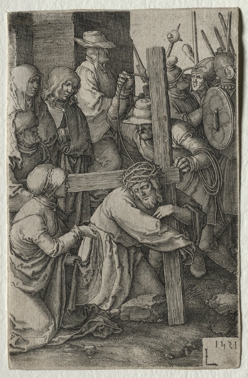 Umučení: Kristus nesoucí kříž od Lucas van Leyden