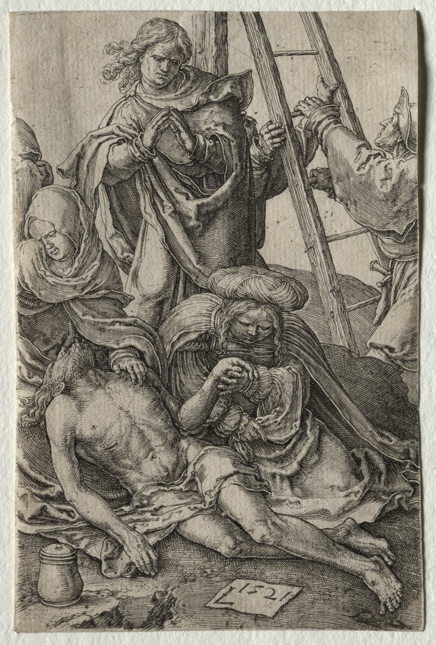Umučení: Sestup z kříže od Lucas van Leyden