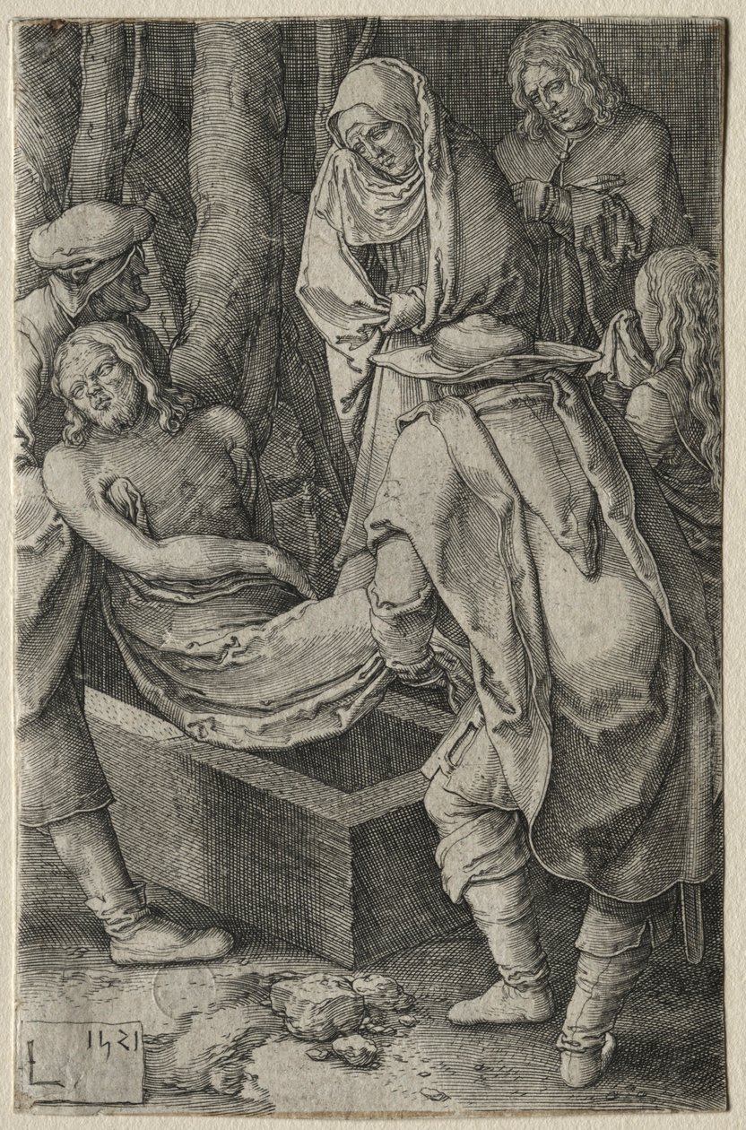 Umučení: Pohřeb Krista, 1521. od Lucas van Leyden