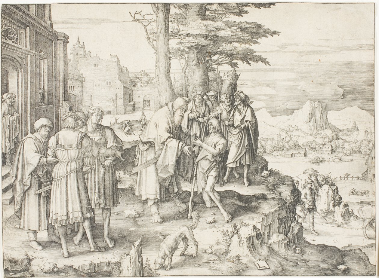 Návrat marnotratného syna od Lucas van Leyden