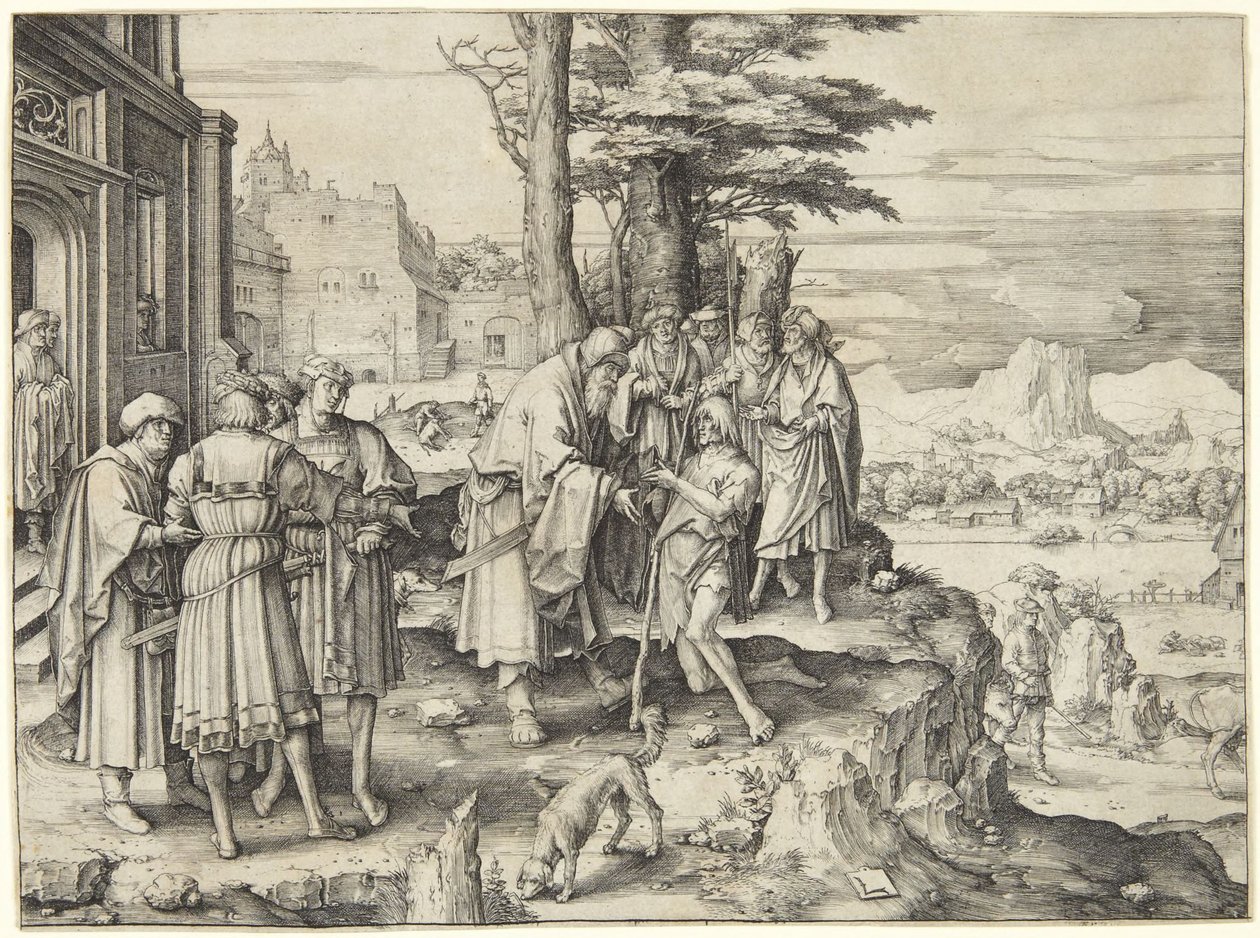 Návrat marnotratného syna od Lucas van Leyden