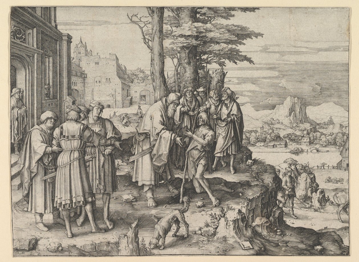 Návrat marnotratného syna, ca. 1510. od Lucas van Leyden
