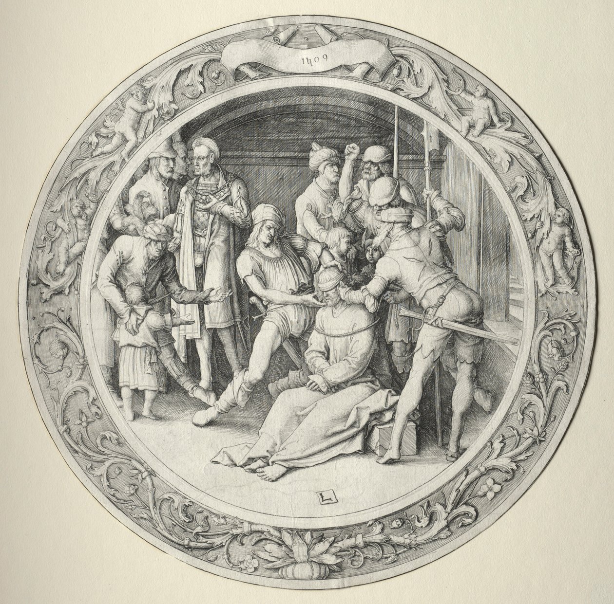 Kulatá vášeň: Ecce Homo, 1509. od Lucas van Leyden