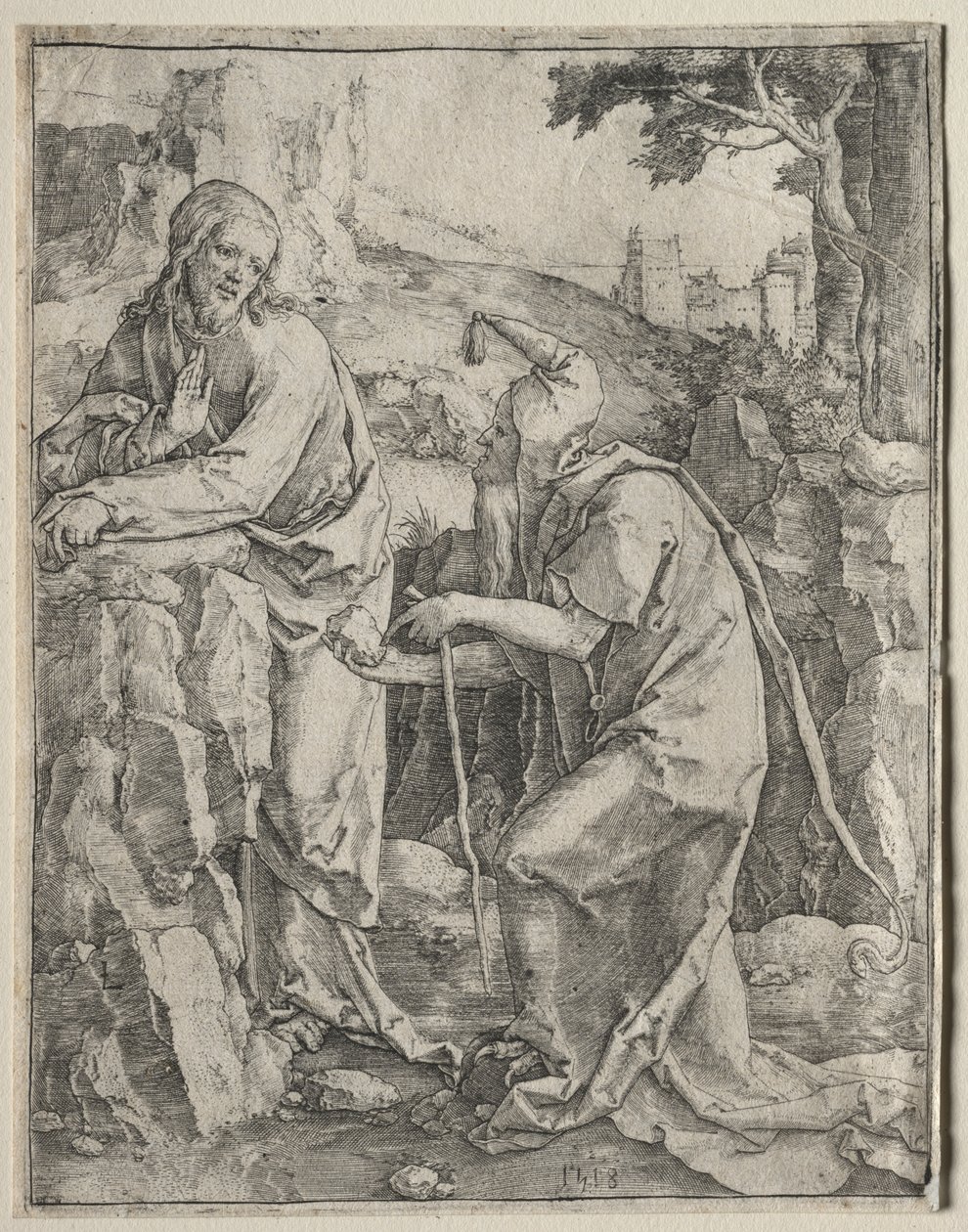 Pokušení Krista od Lucas van Leyden