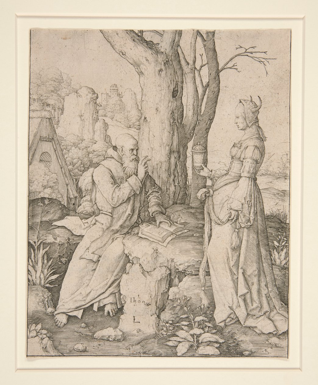 Pokušení svatého Antonína od Lucas van Leyden
