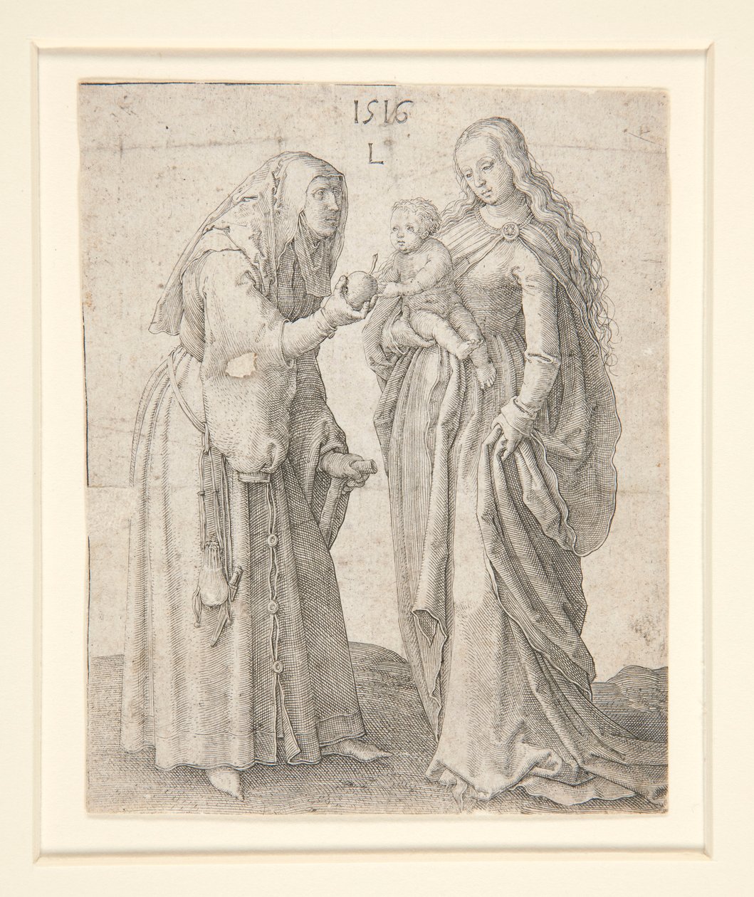 Panna s dítětem a svatá Anna od Lucas van Leyden
