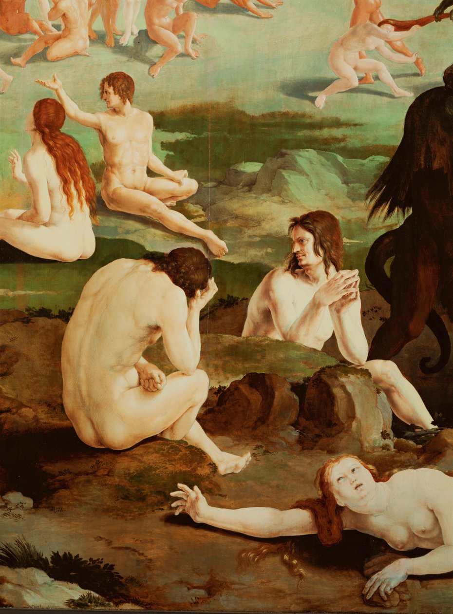 Mrtví vstávají z hrobů (olej na dřevě) od Lucas van Leyden