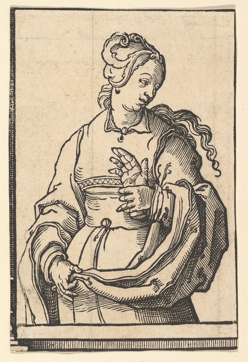 Tiburtine Sibyla, ze série Sibyls, ca. 1530. od Lucas van Leyden