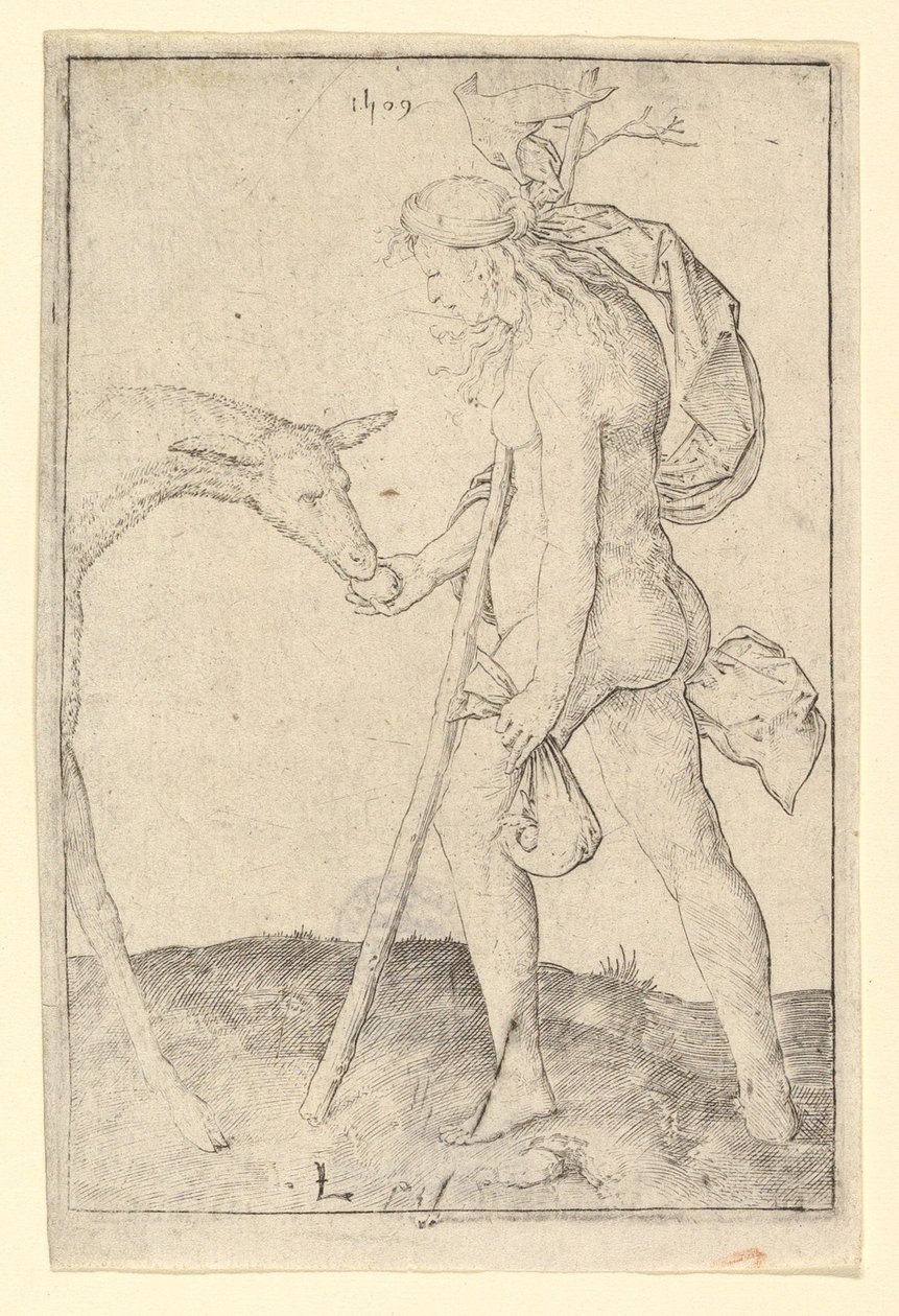Žena s hind, 1509. od Lucas van Leyden