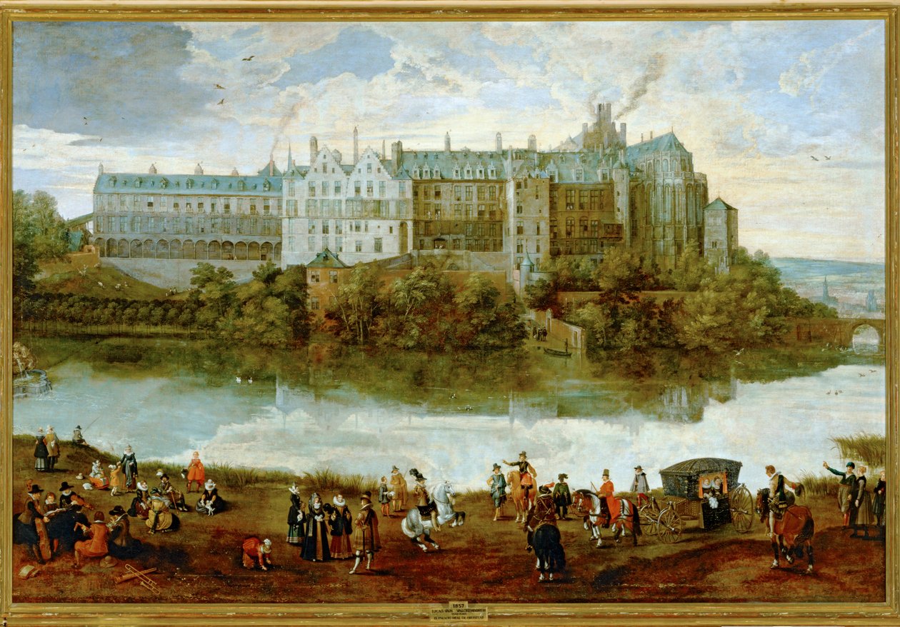 Královský palác v Bruselu ... (malba na plátně) od Lucas van Valckenborch