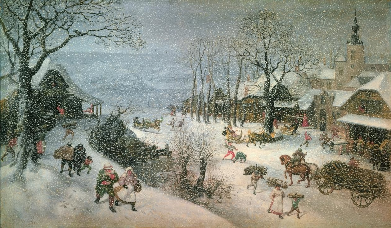 Zimní krajina - únor od Lucas van Valckenborch
