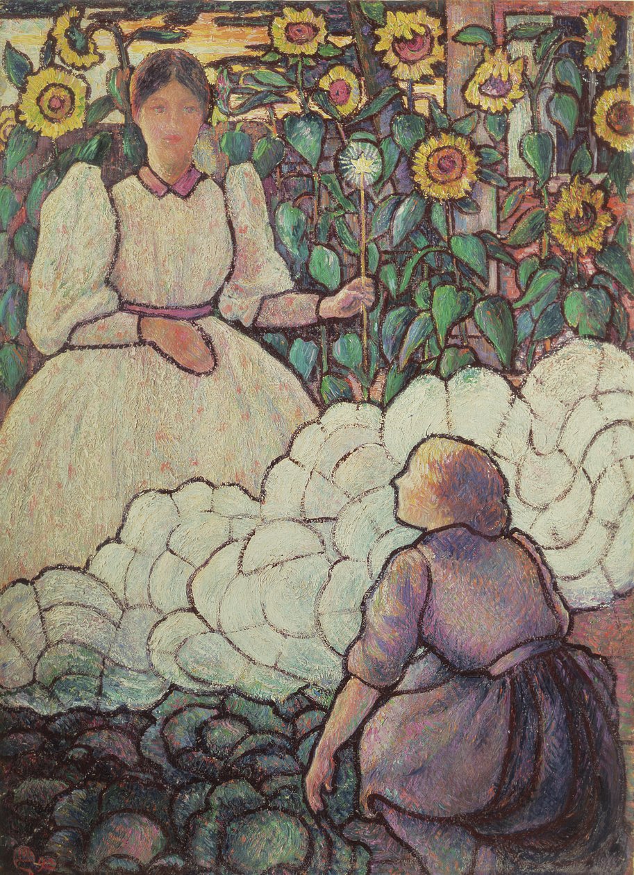 Popelka a její víla kmotra, 1892 od Lucien Pissarro
