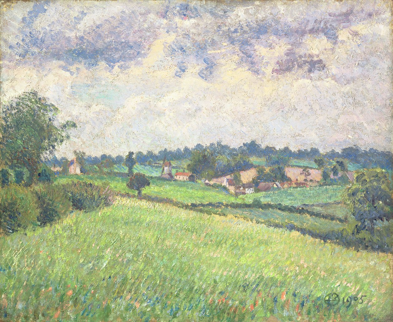 Gray Weather, Finchingfield, 1905 od Lucien Pissarro