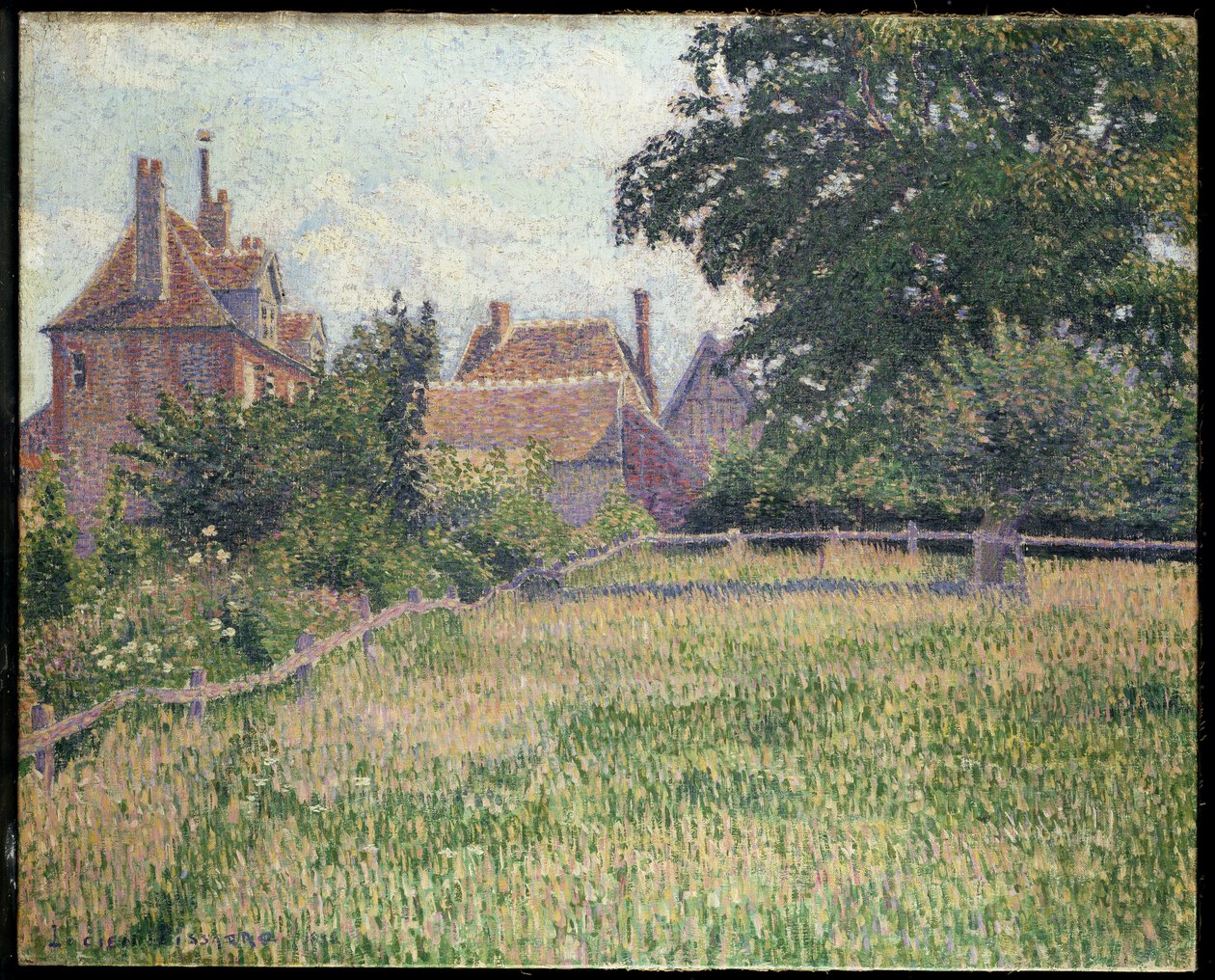 Dům neslyšících, Éragny, 1886 od Lucien Pissarro