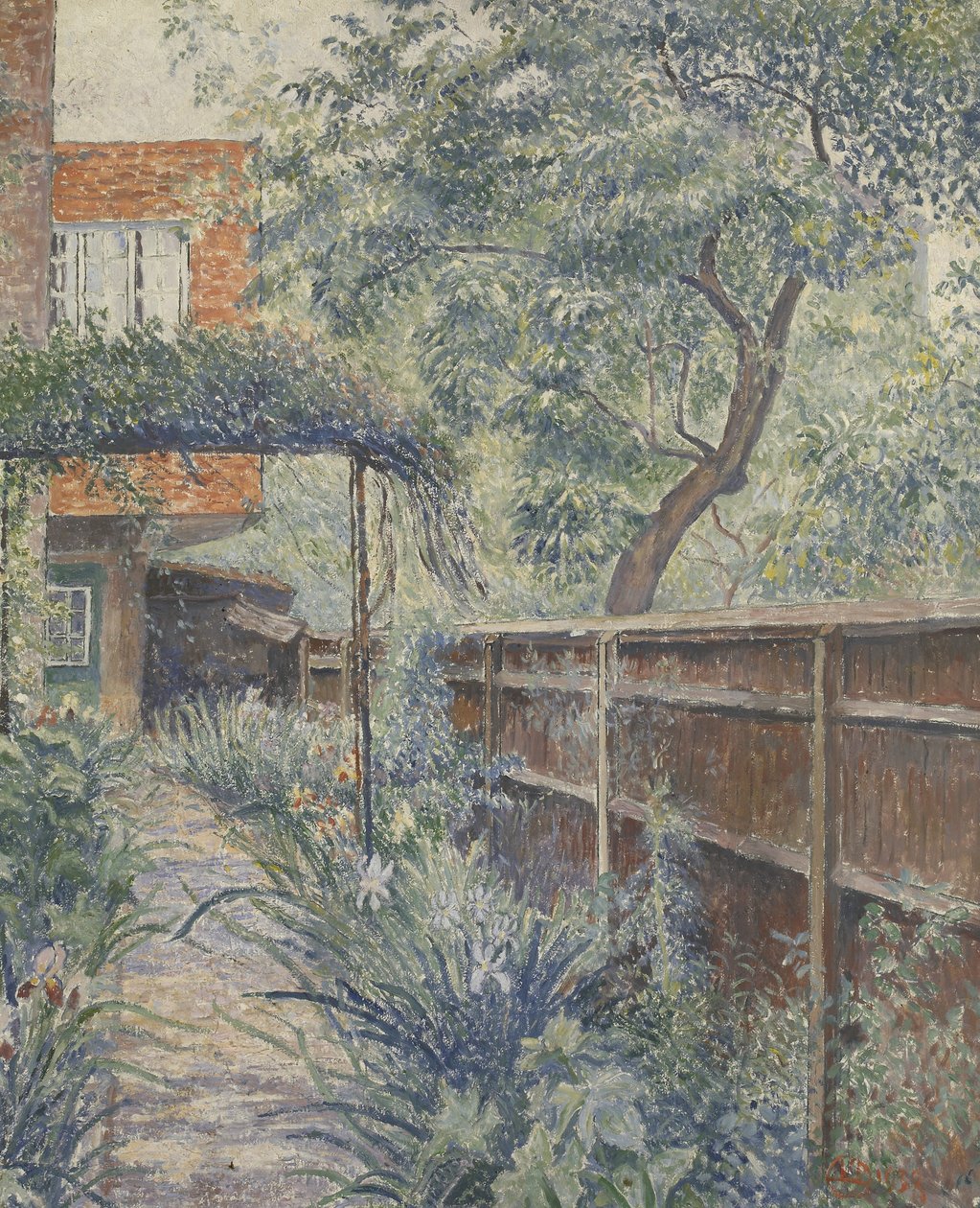 Moje studiová zahrada, 1938 od Lucien Pissarro