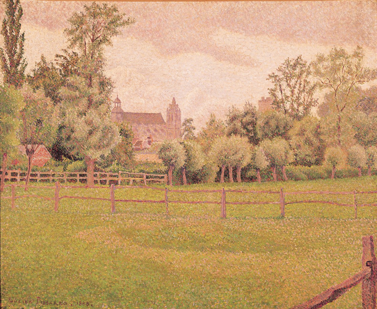 Katedrála v Gisors, 1888 od Lucien Pissarro
