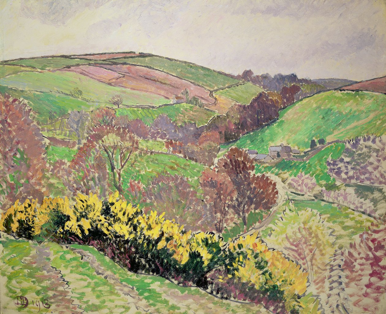 Údolí, Blackpool, 1913 od Lucien Pissarro