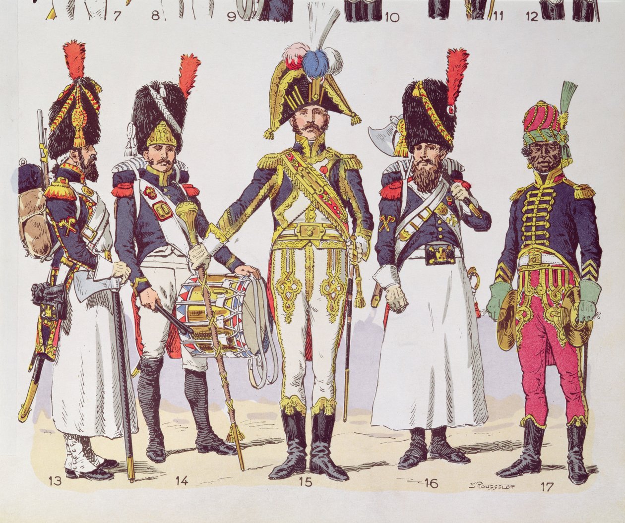 Grenadier Guards of the First Empire od Lucien Rousselot