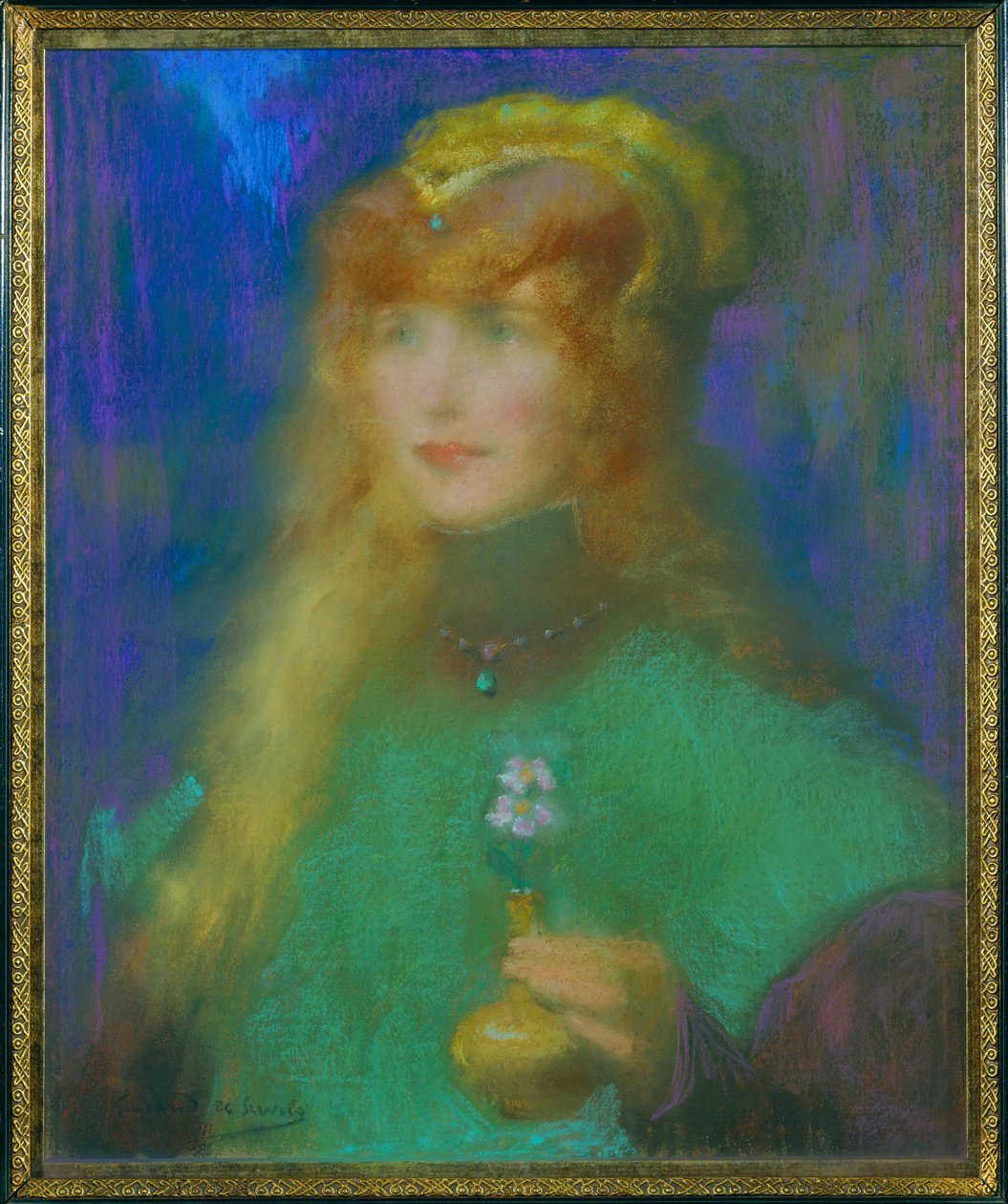 Princezna s orchidejemi od Lucien Guirand de Scevola