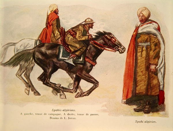Alžírští Spahis během první světové války 1 od Lucien Hector Jonas