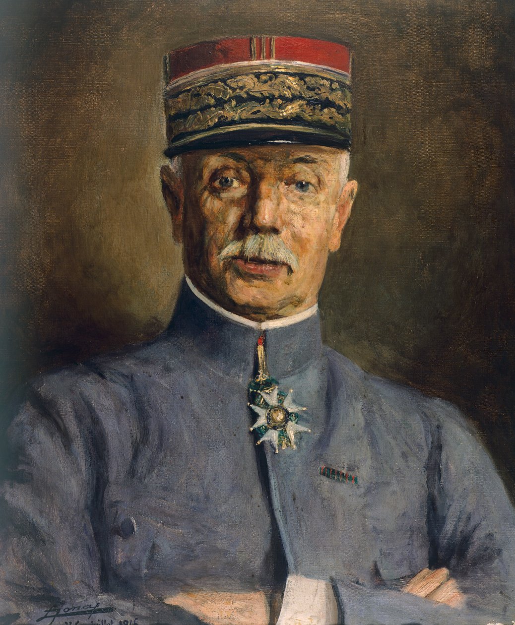 Portrét generála Fayolla, velitele šestnácté armády, od Luciena Jonase (1880-1947), první světová válka, Francie, 20. století od Lucien Hector Jonas