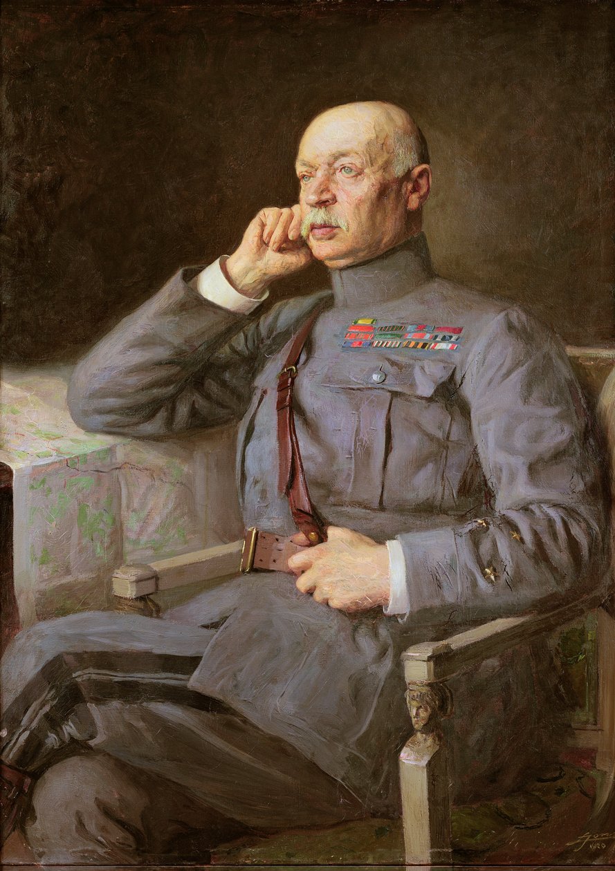 Portrét francouzského maršála Fayolle Emile od Lucien Hector Jonas