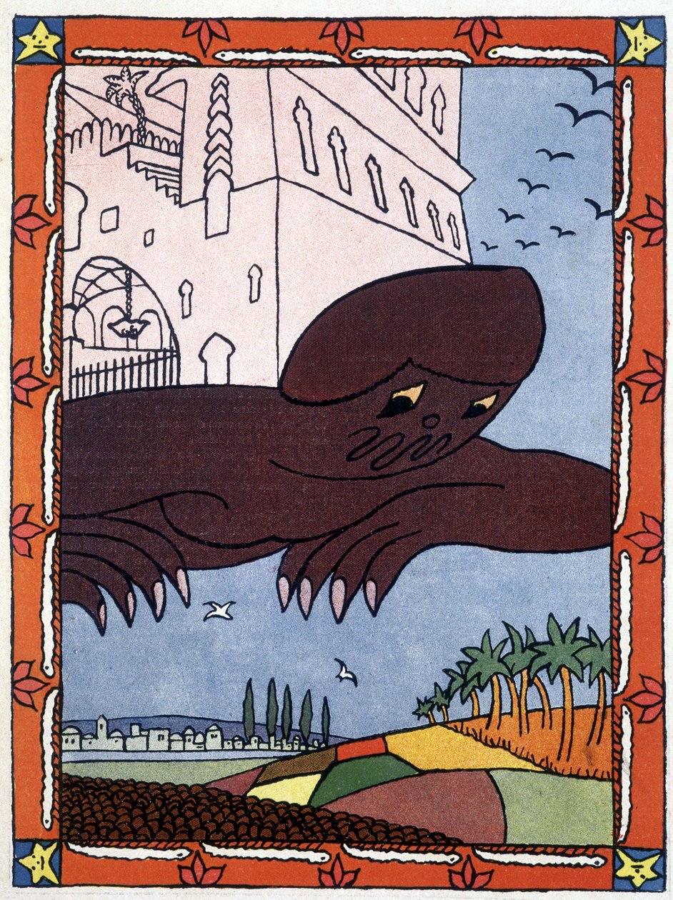 Génius - v „“Tisíc a jedna noc““ nemocný. od Luciena Laforge (1889-1952) od Lucien Laforge