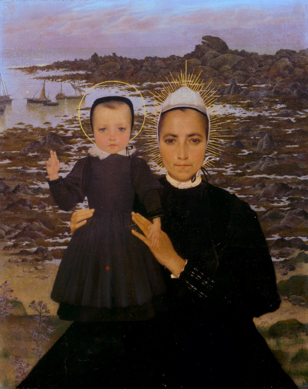 Panna Maria z Penmarchu od Lucien Levy Dhurmer