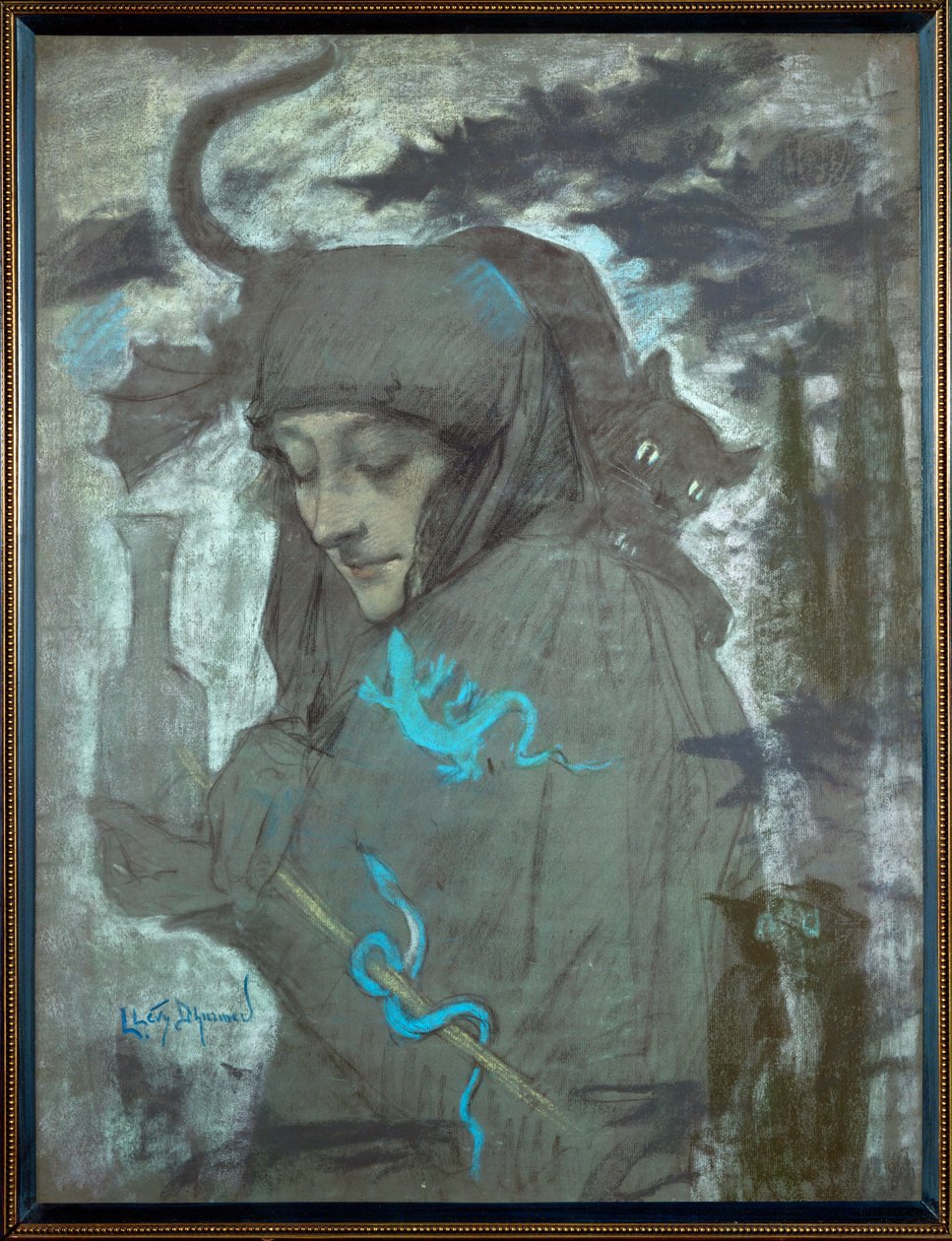 Čarodějka od Lucien Levy-Dhurmer