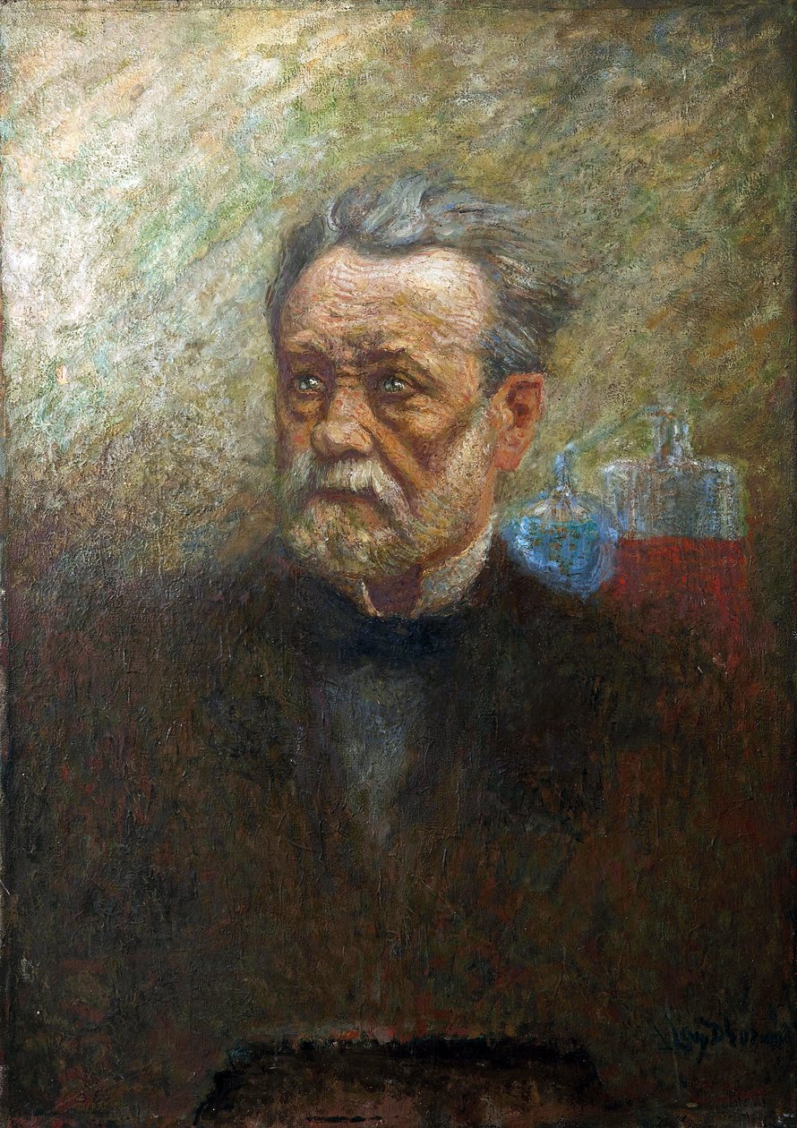 Portrét Louise Pasteura (1822-1895) (olej na plátně) od Lucien Levy Dhurmer