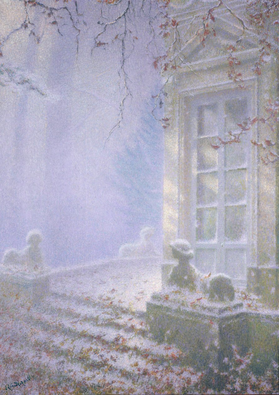 Zima, Petit Trianon (pastel na papíře) od Lucien Levy Dhurmer