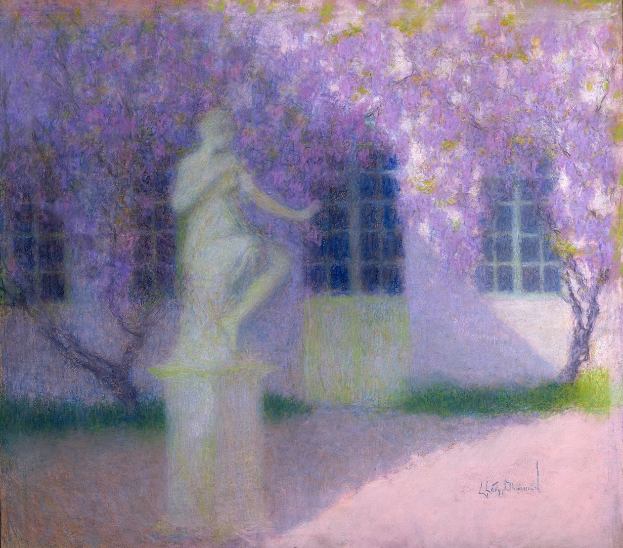 Vistárie, asi 1922 (pastel na papíře) od Lucien Levy Dhurmer