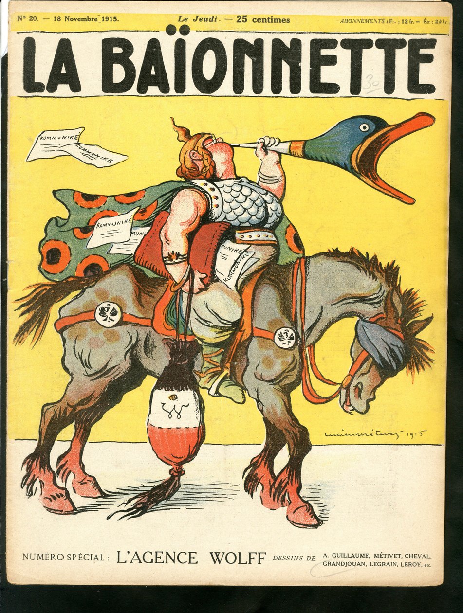 Obálka "The Bayonet", Satirical in Color od Lucien Metivet