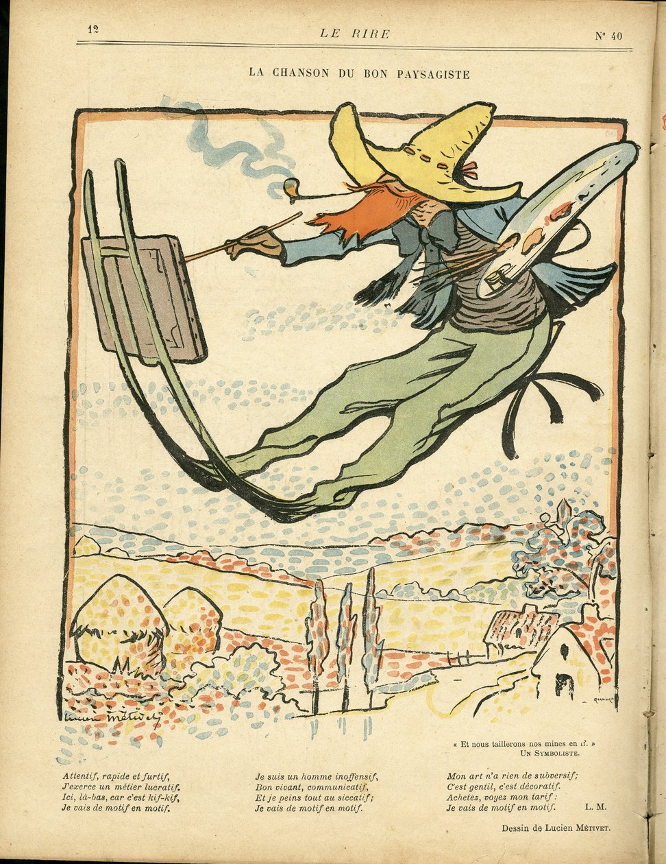Ilustrace v Le Rire od Lucien Metivet