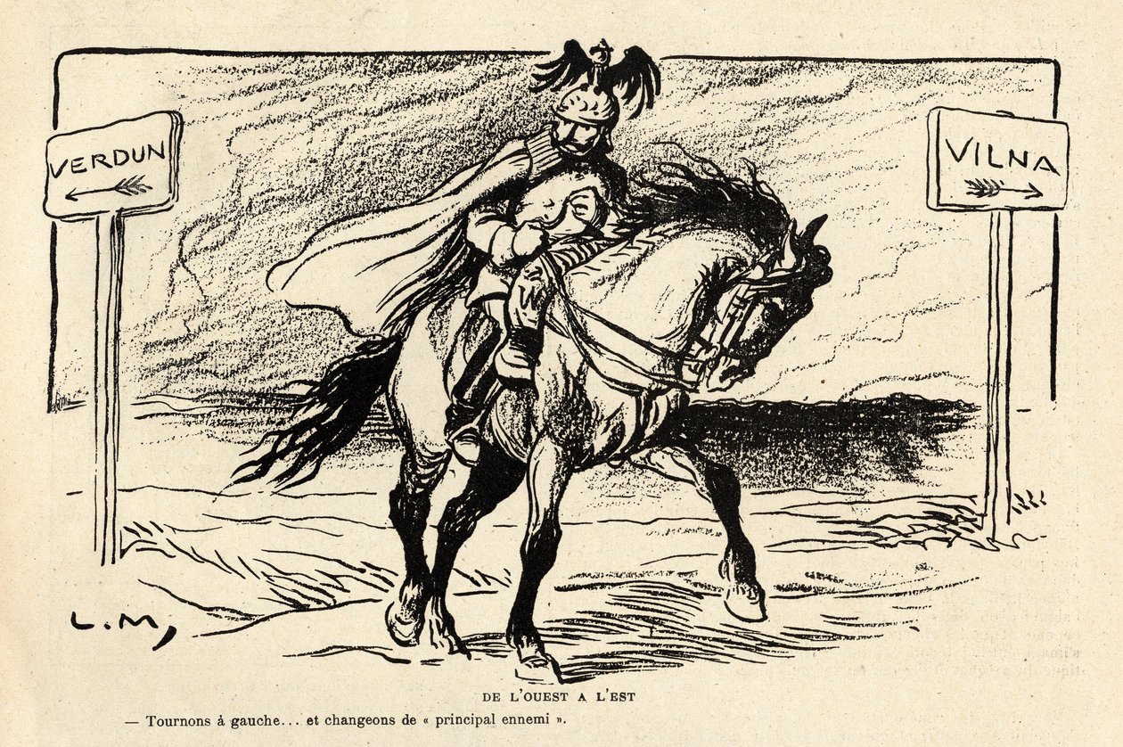 Le Rire rouge, satirický v B&W od Lucien Metivet