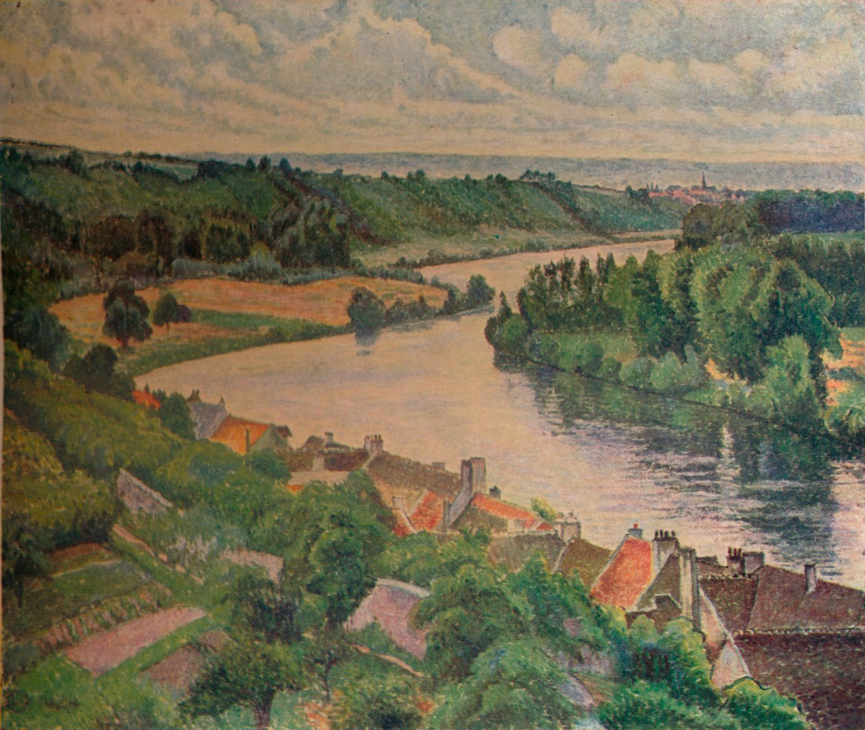 La Frette a Sartrouville, 1924. 1925 od Lucien Pissaro