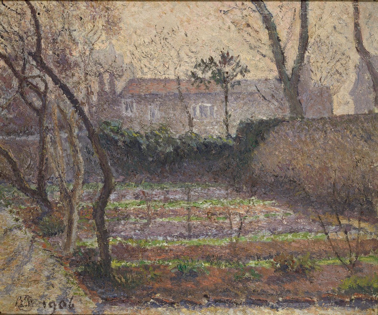 Hoar Frost, Chiswick, 1906 od Lucien Pissarro