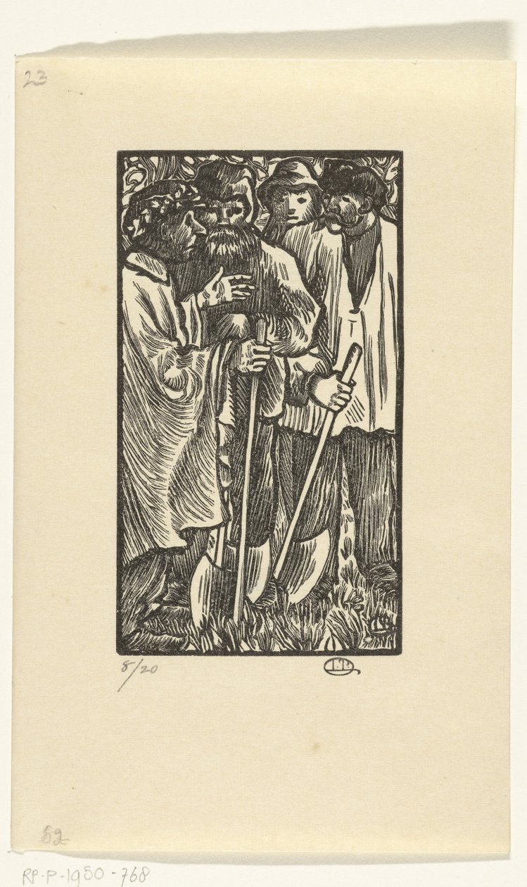 Houthakkers Dřevorubci od Lucien Pissarro