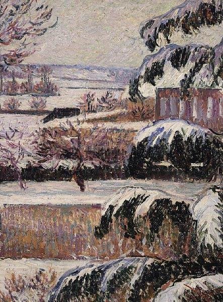Impression of Snow, Eragny od Lucien Pissarro