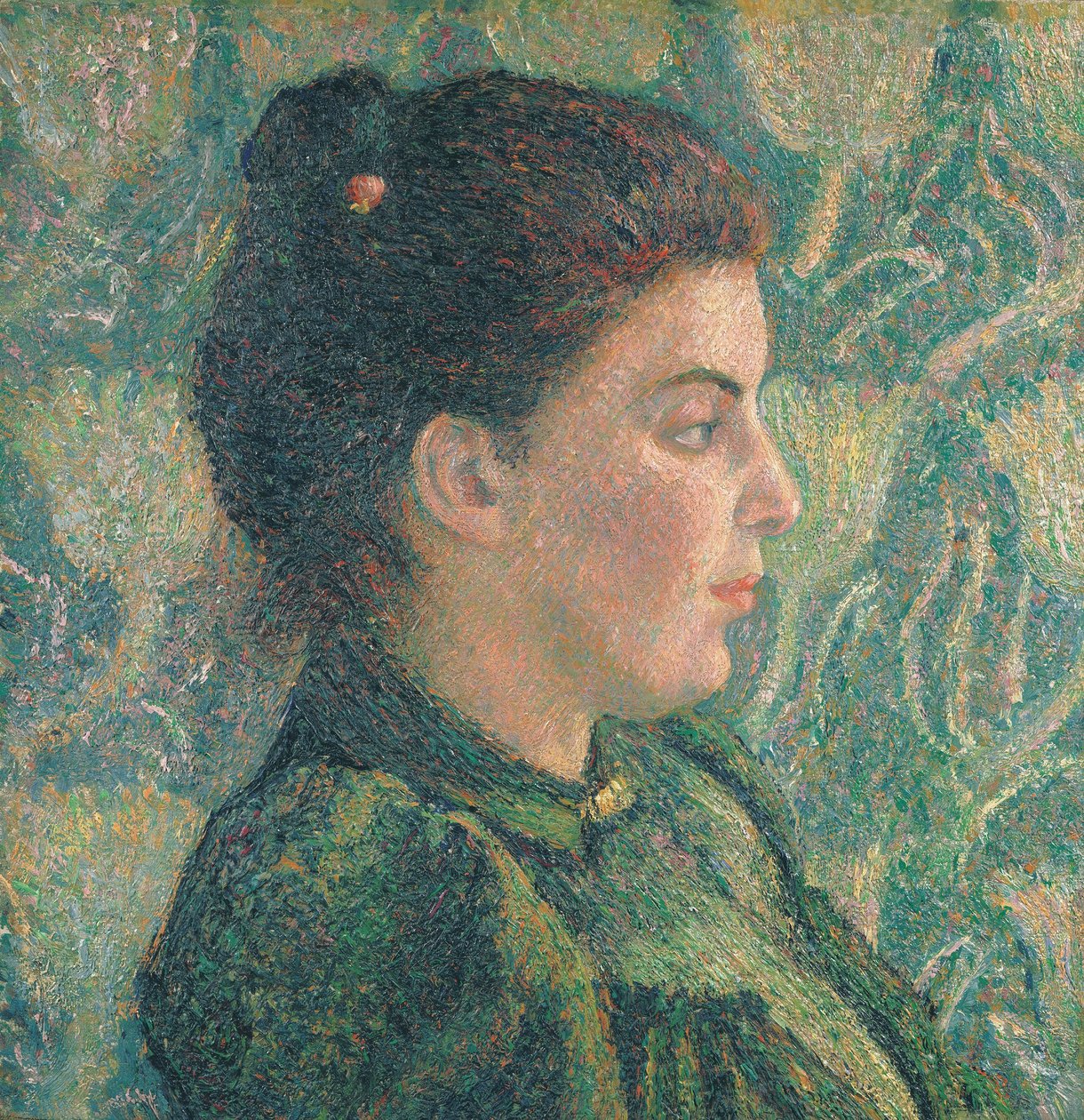 Portrét Ester z profilu od Lucien Pissarro