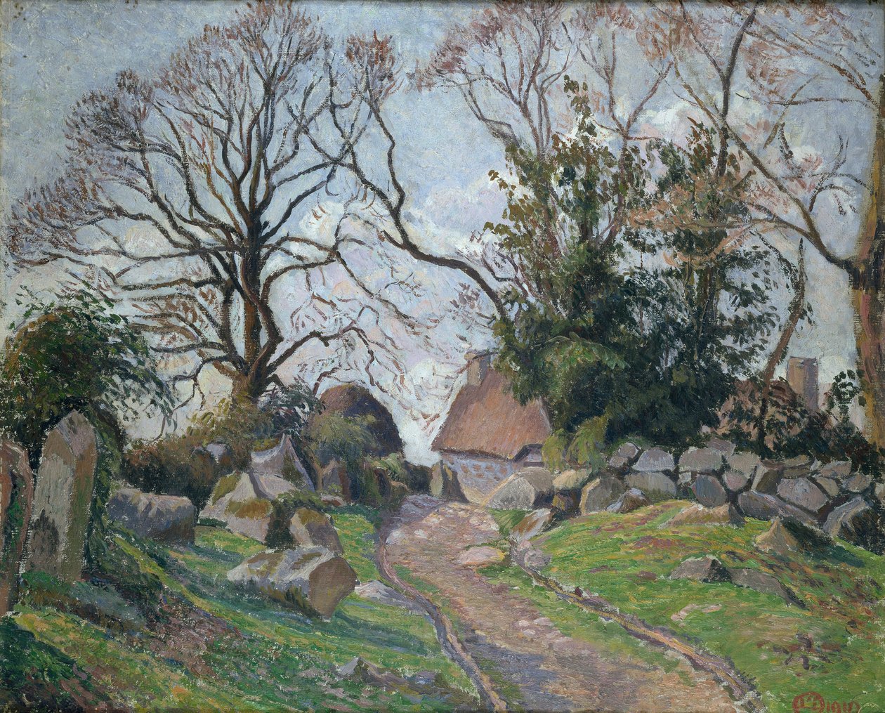 Poulfenc a Riec, 1910 od Lucien Pissarro