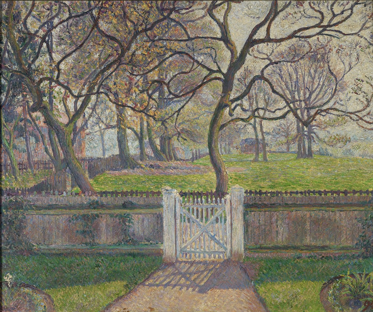 Zahradní brána, Epping, 1894 od Lucien Pissarro