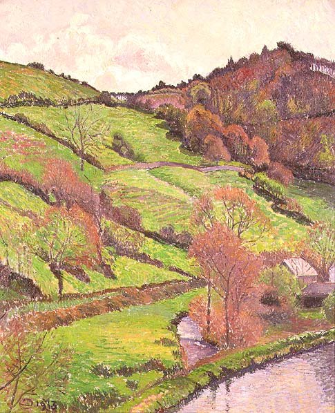 The Pool, Blackpool, Devon od Lucien Pissarro