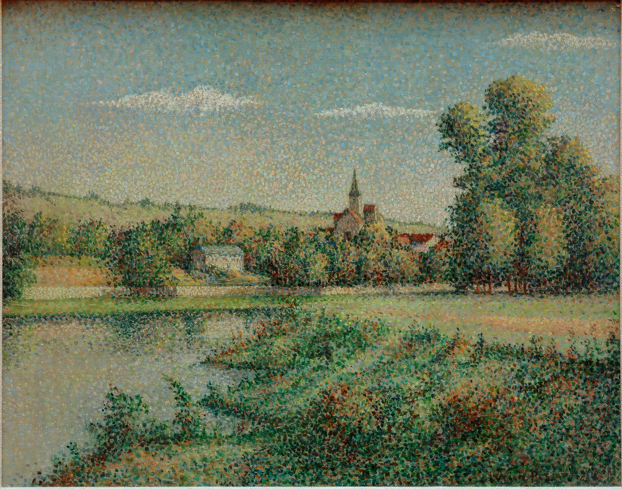 Vesnice Ile de France od Lucien Pissarro